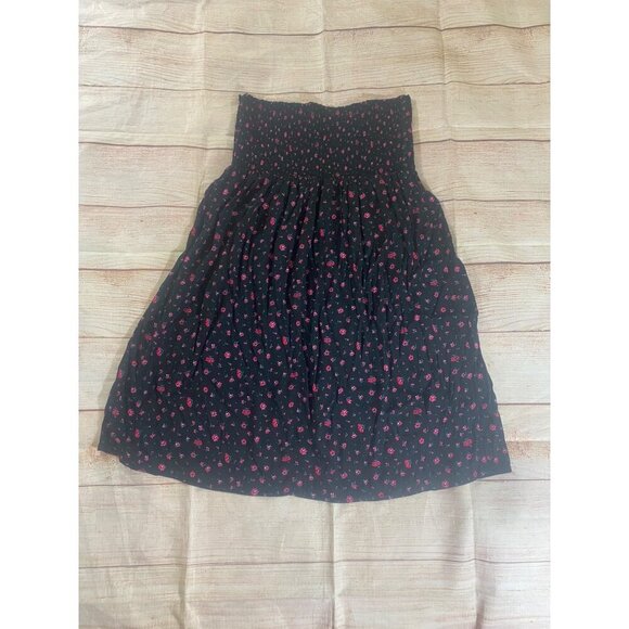 The Nines By Hatch Smoked Maternity Black Floral Skirt - Medium - Picture 9 of 11